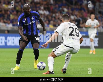 Mailand 20 August Stadio G Meazza Campionato Serie Ein Tim 2022/23 FC Inter - SC Spezia Nella foto : Romelu Lukaku Foto Antonio Saia Stockfoto