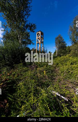 Tower, Lydney Harbour Art Trail. Gloucestershire. Stockfoto