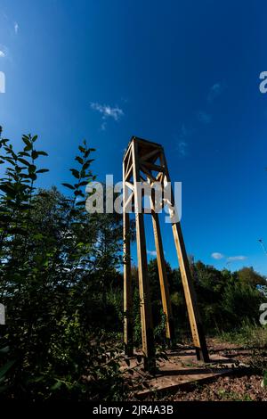 Tower, Lydney Harbour Art Trail. Gloucestershire. Stockfoto