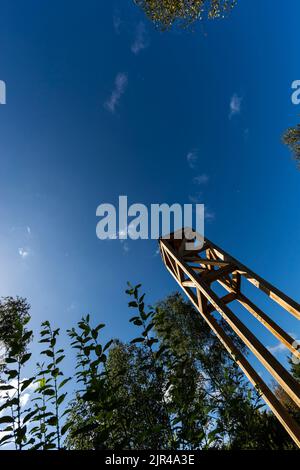 Tower, Lydney Harbour Art Trail. Gloucestershire. Stockfoto