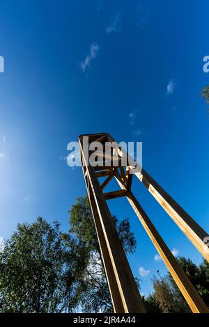 Tower, Lydney Harbour Art Trail. Gloucestershire. Stockfoto