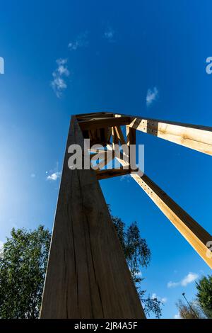 Tower, Lydney Harbour Art Trail. Gloucestershire. Stockfoto