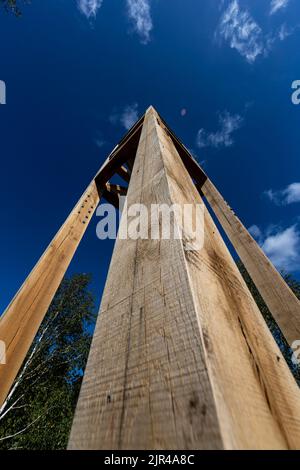 Tower, Lydney Harbour Art Trail. Gloucestershire. Stockfoto