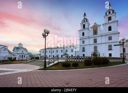 Minsk, Weißrussland. Die Kathedrale des Heiligen Geistes in Minsk - Der Orthodoxen Kirche von Belarus und Symbol der Hauptstadt Stockfoto