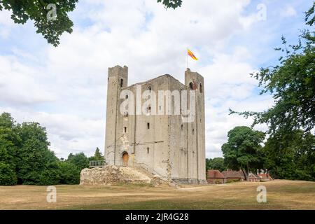 12. Century Hedingham Castle, Castle Lane, Castle Hedingham, Essex, England, Vereinigtes Königreich Stockfoto