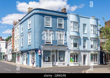 Gebäude aus der Zeit, High Street, Maldon, Essex, England, Vereinigtes Königreich Stockfoto