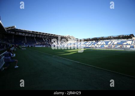 Bergamo, Italien . 21. August 2022, Blick in das Gebisstadion während des Serie A-Spiels zwischen Atalanta BC und AC Mailand im Gebiss-Stadion am 21. August 2022 in Bergamo, Italien . Stockfoto