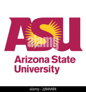 Siegel und Logo der Arizona State University Stock Vektor