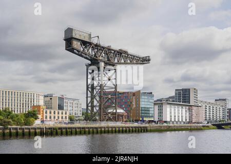 Der Finnieston Crane oder Stobcross Crane am River Clyde Glasgow Scotland Stockfoto