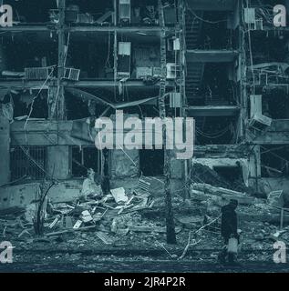 Krieg in der Ukraine Stockfoto