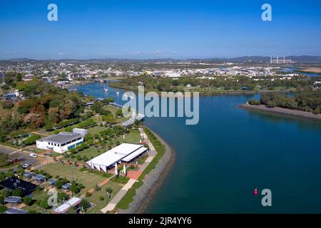 Luftaufnahme der East Shores Parklands Gladstone Queensland Australien Stockfoto