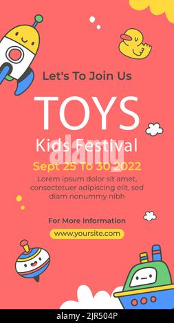 Handgezeichnete Geschichten für Kinder Vektor-Illustration Stock Vektor