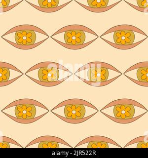 Das nahtlose Muster der bösen Augen Stock Vektor