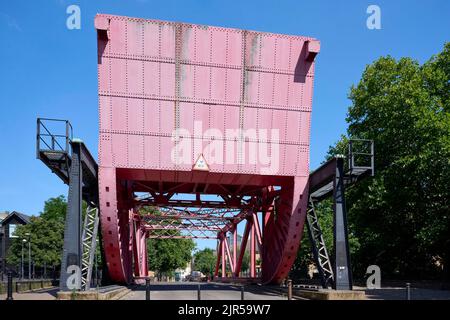 Old Swing Bridge in Rotherhithe, South London, Großbritannien Stockfoto