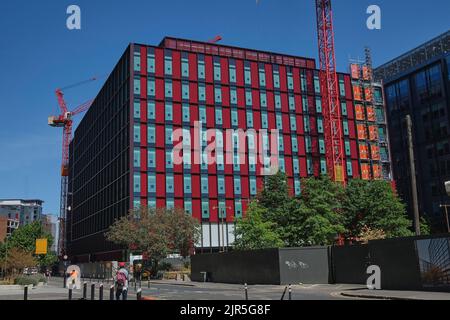 Bau und Erschließung des Ruskin Square durch die East Croydon Station South London Stockfoto