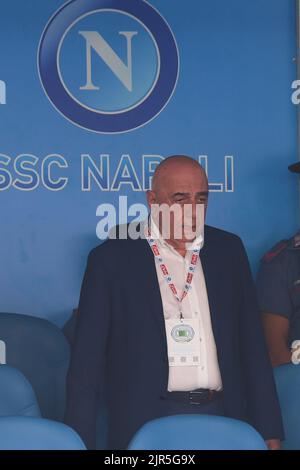 Neapel, Italien. 21. August 2022. Andre Galliani während des Spiels der Serie A 2022/23 zwischen SSC Napoli und AC Monza Diego Armando Maradona Stadium in Neapel, Italien am 21. August 2022. (Foto: Agostino Gemito/Pacific Press/Sipa USA) Quelle: SIPA USA/Alamy Live News Stockfoto