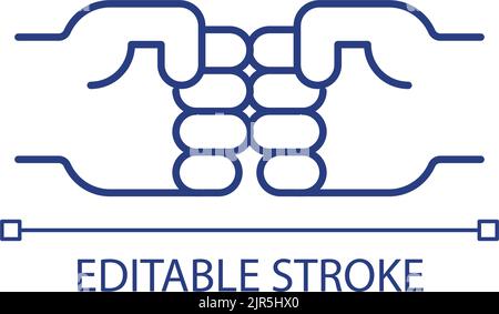 RGB-Farbsymbol mit der ersten Beule Stock Vektor
