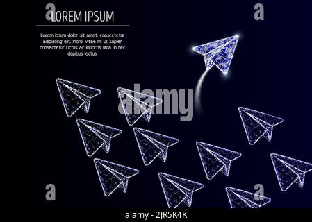 Verschiedene Denkvektor geometrische polygonale Kunst Hintergrund Stock Vektor