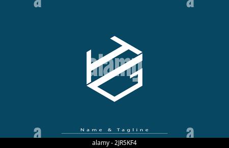 Alphabet Buchstaben Initialen Monogramm Logo IG , GI Stock Vektor