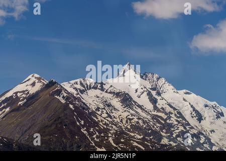 Nationalpark hohe Tauern mit Großglockner, Österreichs höchstem Berggipfel. Stockfoto