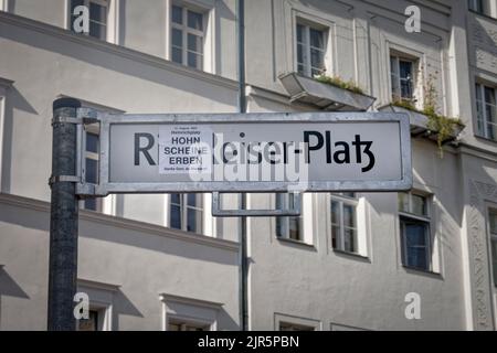 Umbenennung des Heinrichplatzes am Rio-Reiser-Platz in Berlin-Kreuzberg. Nachrichten, Aktuelles, Stockfoto