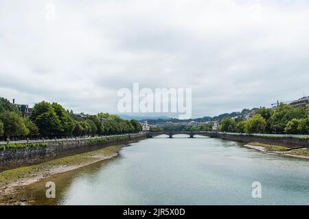 María Cristina-Brücke, San Sebastian, Baskenland Stockfoto