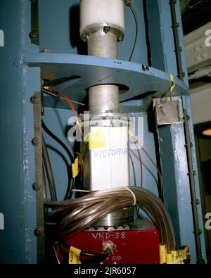 Nicht definiert. 1972 - 2012. Energieministerium. National Nuclear Security Administration. Fotos im Zusammenhang mit Atomwaffentests auf dem Testgelände in Nevada. Stockfoto