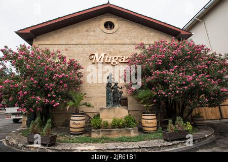 Besuch der Bodegas Muga in Haro, La Rja Stockfoto