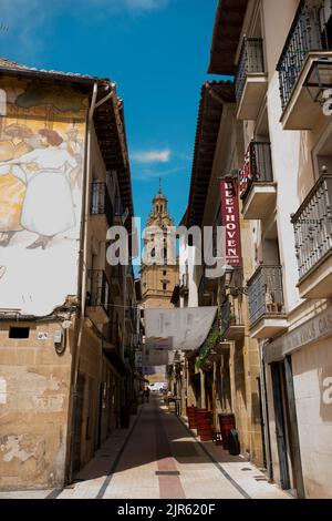 Kirche von Santo Tomas, Haro, La Rja, Baskenland Stockfoto