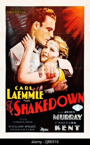 Carl Laemmle - Vintage Filmposter für den Film 1929, The Shakedown feat James Murray & Barbara Kent. „Part-Talkie“-Film. Stockfoto