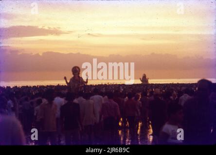 Ganpati Festival, Immersion Process, Mumbai, Maharashtra, Indien. Stockfoto