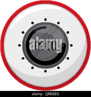 Zeit Küche Timer Uhr Cartoon Vektor Illustration Stock Vektor