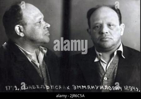 ISAAC BABEL (1894-1940) russischer Schriftsteller und Journalist nach seiner Verhaftung durch den NKWD im Mai 1939 Stockfoto