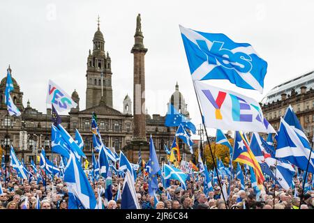 Scottish Independence - Independence Rally indyref 2020 in George Square, Glasgow Schottland November 2. 2019 Stockfoto