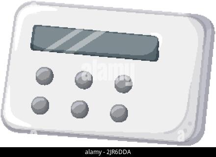 Digitale Küche Timer Uhr Cartoon Vektor Illustration Stock Vektor