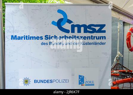 Tag der offenen Tür der Ministerien in Berlin, 2022. August, msz Maritimes Sicherheitszentrum, Stockfoto