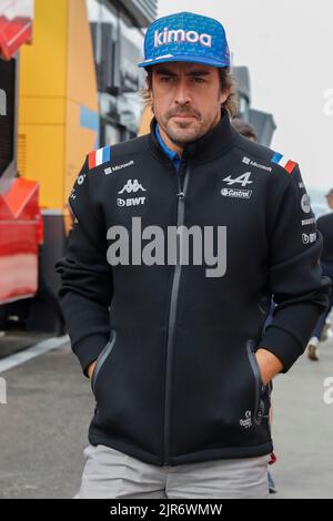 Mogyorod, Ungarn. Juli 31. 2022. Formel 1 großer Preis von Ungarn in Hungaroring, Ungarn. Im Bild: Fernando Alonso (SPA) von Alpine Stockfoto