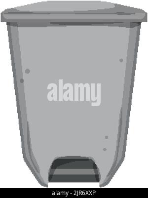 Mülltonne Müll Cartoon Vektorgrafik Stock Vektor