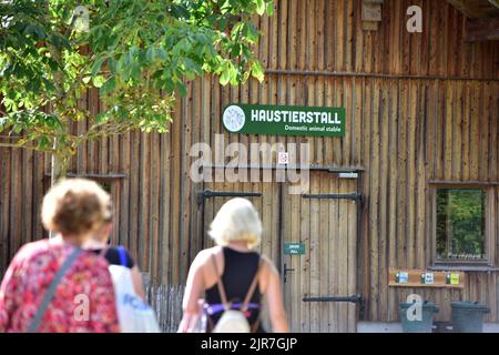 Wildpark in Grünau im Almtal, Österreich - Wildpark in Grünau im Almtal, Österreich Stockfoto