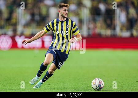 ISTANBUL, TÜRKEI - 22. AUGUST: Ismail Yuksek von Fenerbahce während des türkischen Super Lig-Spiels zwischen Fenerbahce und Adana Demirspor am 22. August 2022 im Sukruu Saracoglu Stadion in Istanbul, Türkei (Foto: Orange Pictures) Stockfoto