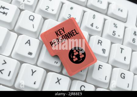 Textüberschrift mit wichtigen Mitarbeitern. Wort geschrieben über Program Directors Principal Investigator Project Executives -49063 Stockfoto