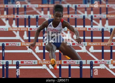 Laeticia Bapte of France 1/2 Finale der 100MHürden der Frauen während
