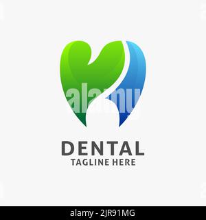 Natur Dental Logo Design Stock Vektor