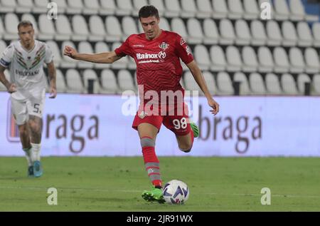 Luca Zanimacchia (uns Cremonesen) beim Coppa Italia Turnierspiel Cremonese gegen Ternana im Stadion „Mazza“ in Ferrara, Italien, am 8. August 2022 Stockfoto