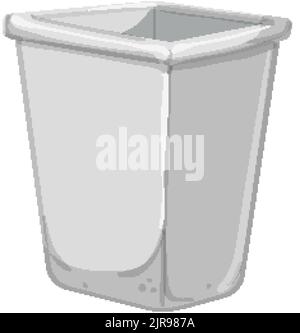 Abfalleimer Müll Cartoon Vektorgrafik Stock Vektor