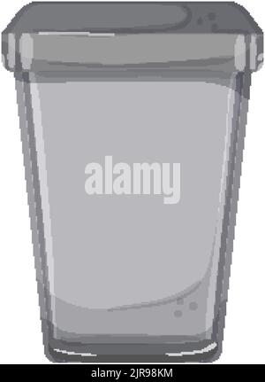 Papierkorb Müll Cartoon Vektorgrafik Stock Vektor