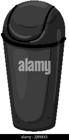 Mülleimer Mülleimer Müll Cartoon Vektorgrafik Stock Vektor