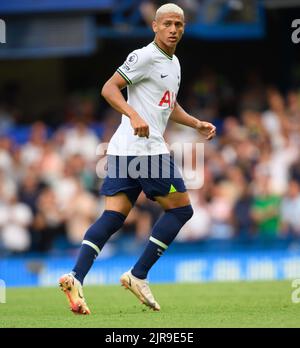 14 Aug 2022 - Chelsea gegen Tottenham Hotspur - Premier League - Stamford Bridge Tottenham Hotspur's Richarlison während des Spiels der Premier League in Stamford Bridge, London. Picture : Mark Pain / Alamy Live News Stockfoto