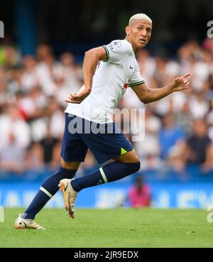 14 Aug 2022 - Chelsea gegen Tottenham Hotspur - Premier League - Stamford Bridge Tottenham Hotspur's Richarlison während des Spiels der Premier League in Stamford Bridge, London. Picture : Mark Pain / Alamy Live News Stockfoto