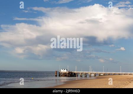 Arcachon und Bassin d'Arcachon, Département Gironde im Südwesten Frankreichs. Stockfoto